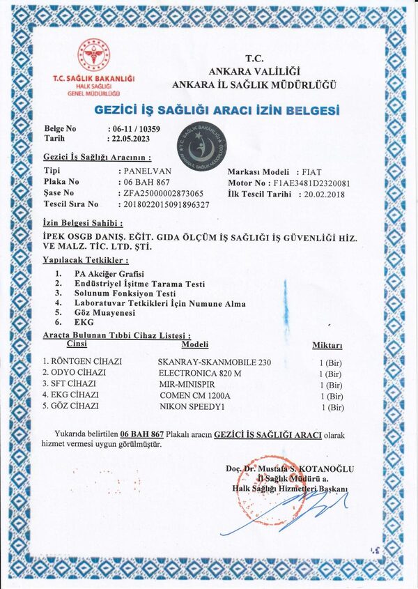 06 BAH 867 izin belgesi önizleme